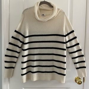 Old Navy Cowl Neck Striped Sweater